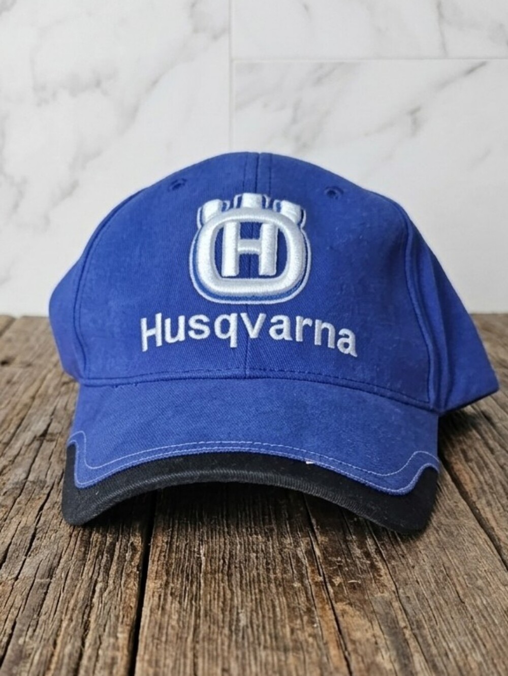 Husqvarna Blue Adjustable Embroidered Logo Cap - NWOT